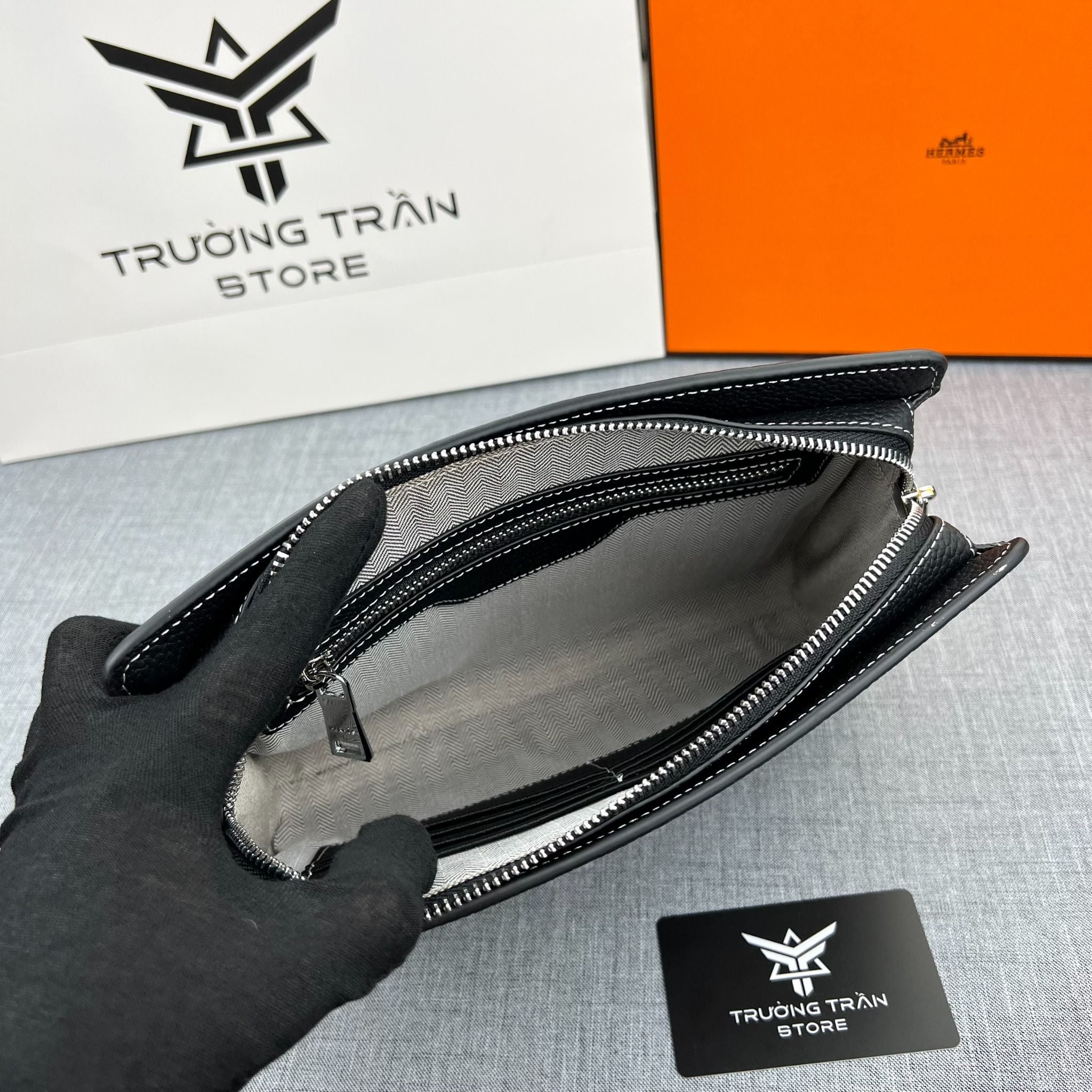 Clutch - Ví Khóa Số Hermes - Nam - CLTT232