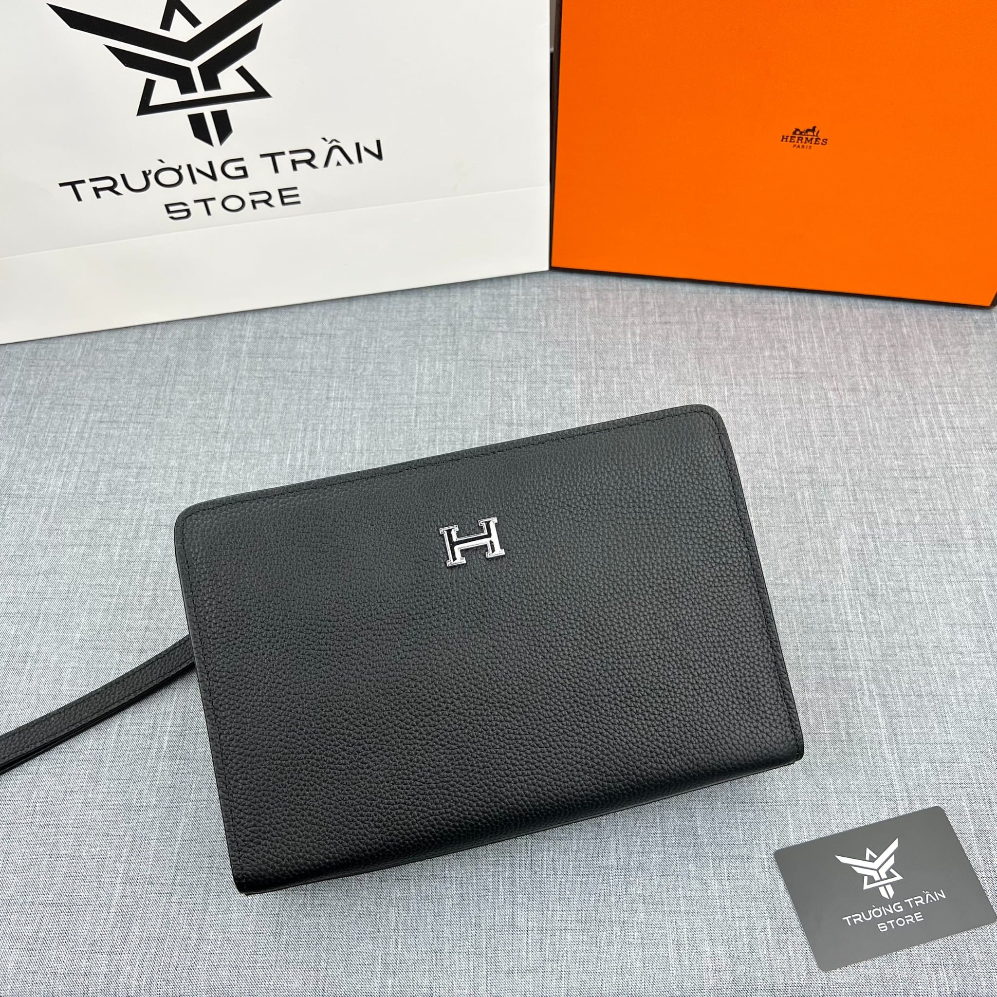 Clutch - Ví Khóa Số Hermes - Nam - CLTT284