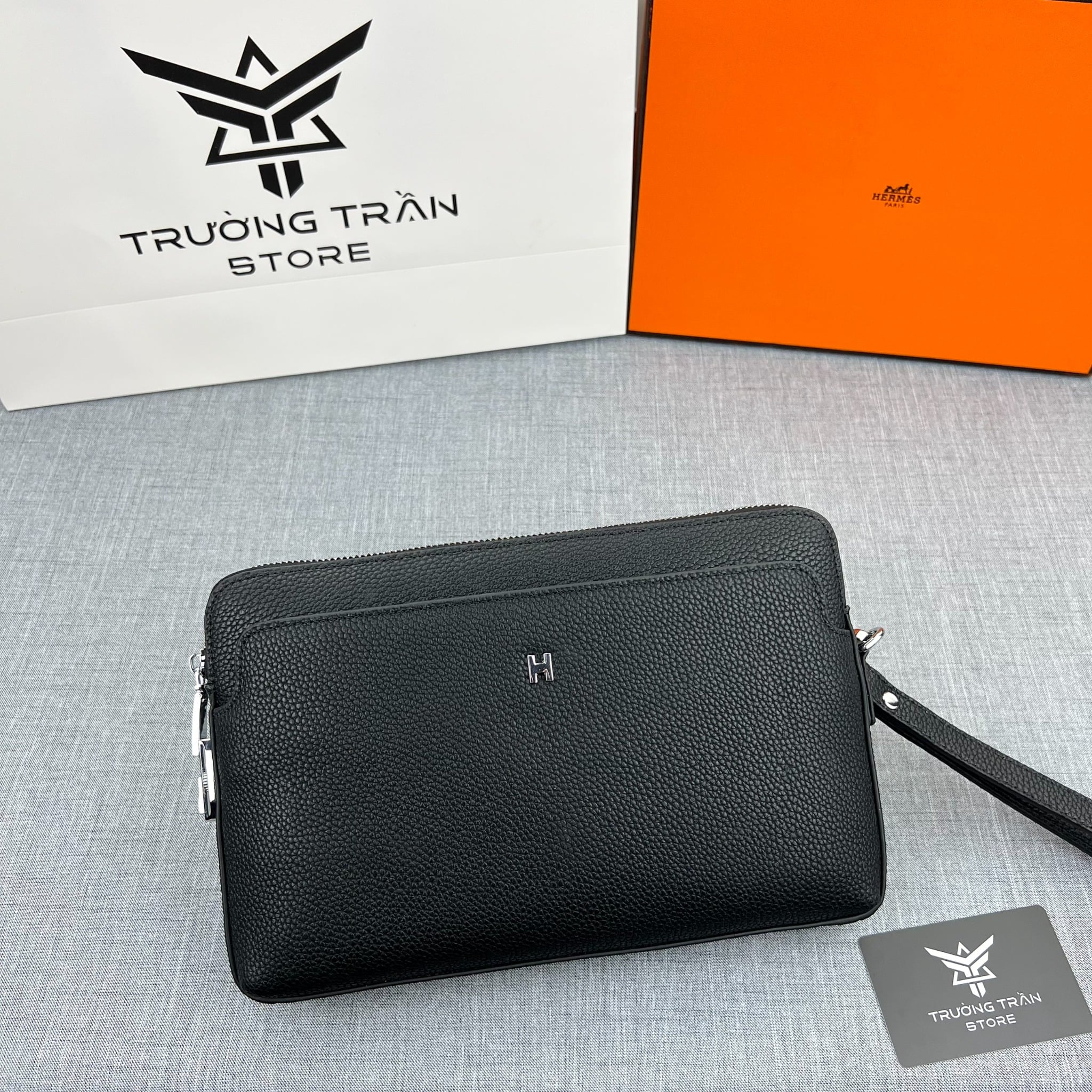 Clutch - Ví Khóa Số Hermes - Nam - CLTT281