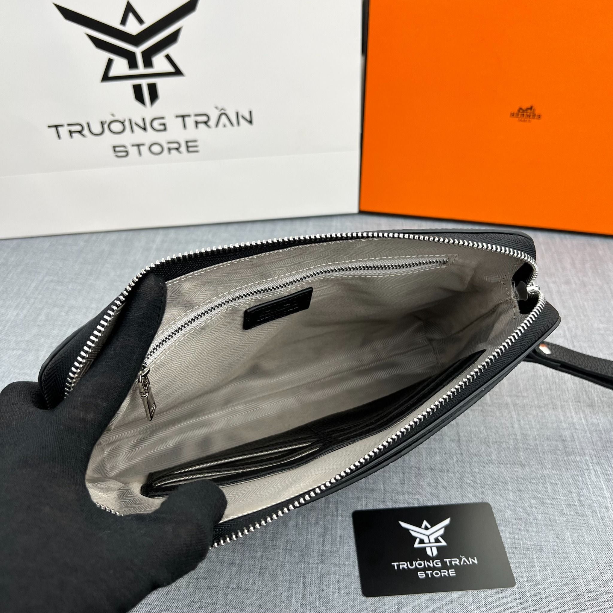 Clutch - Ví Khóa Số Hermes - Nam - CLTT281