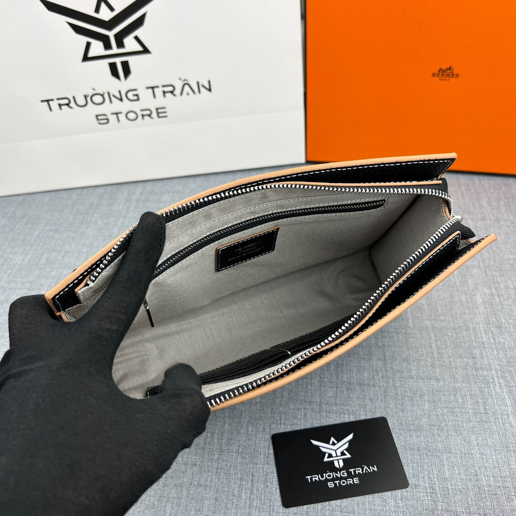 Clutch - Ví Cầm Tay Hermes - Nam - CLTT222