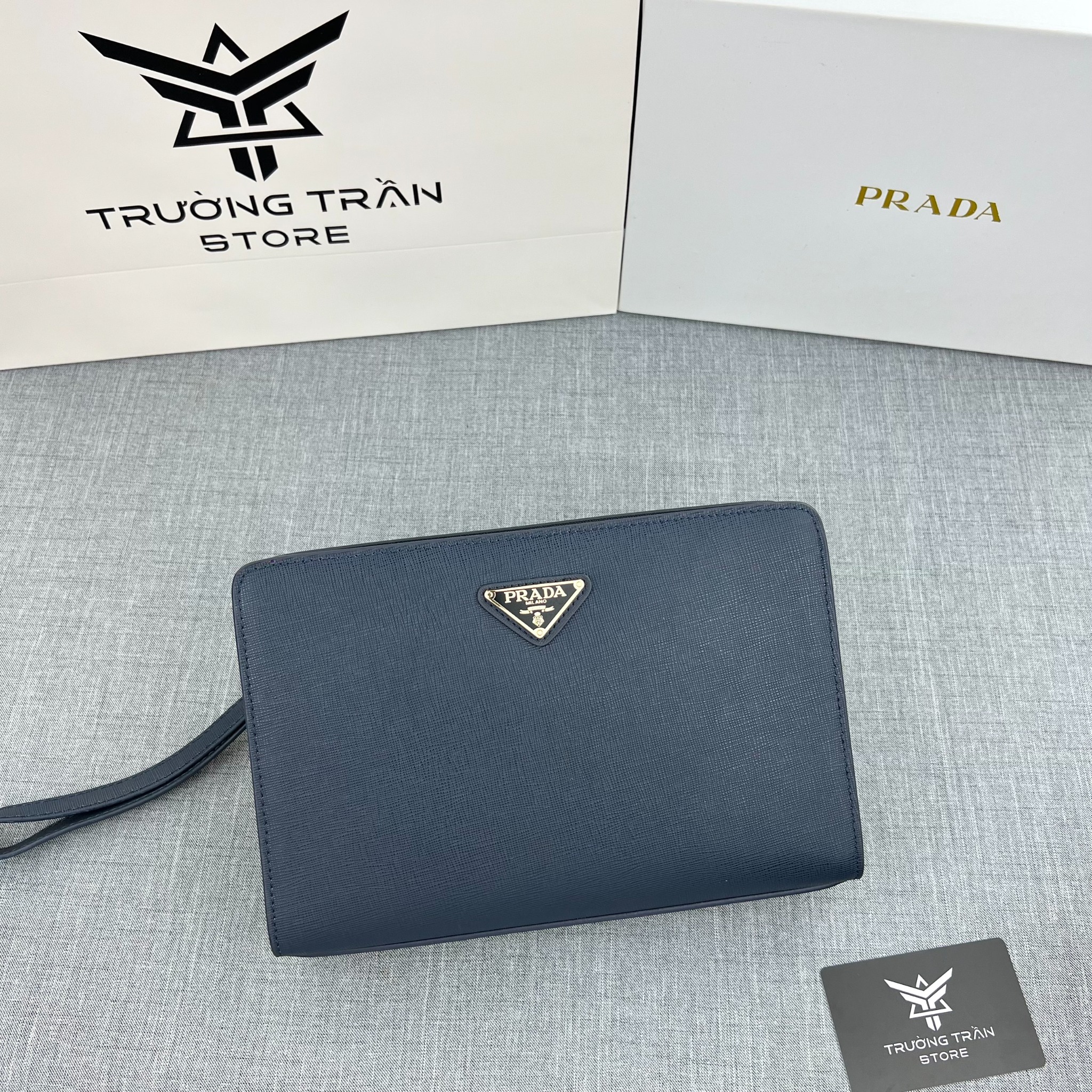 Clutch - Ví Khóa Số Prada - Nam - CLTT239