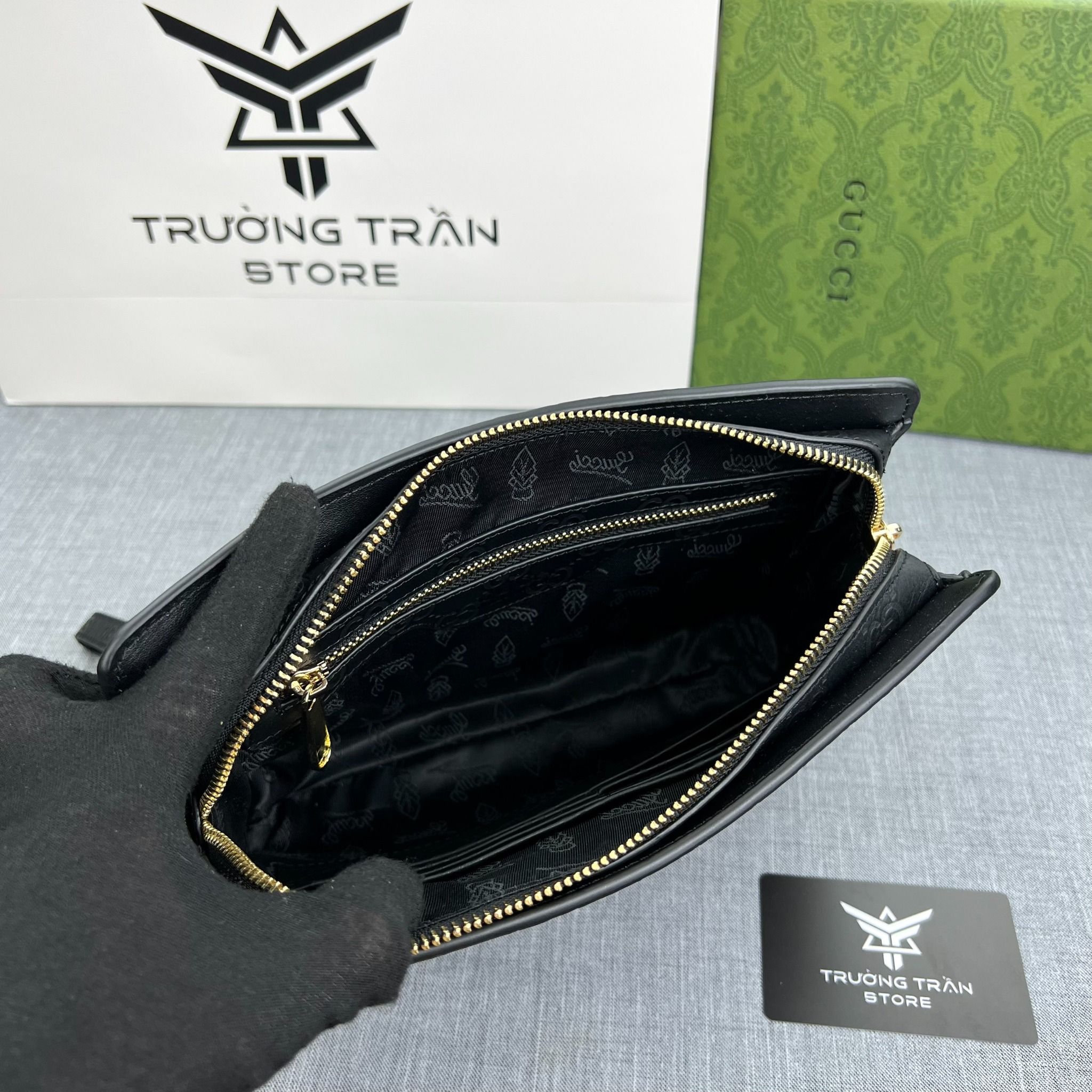 Clutch - Ví Khóa Số Gucci - Nam - CLTT228