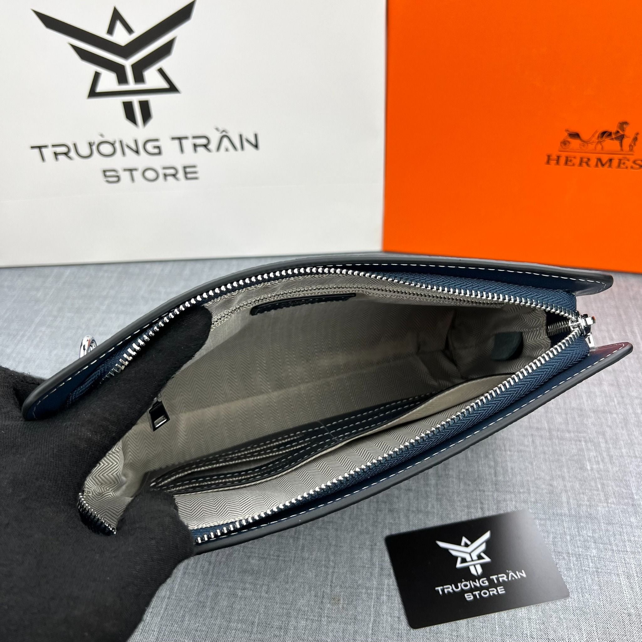 Clutch - Ví Khóa Vân Tay Hermes - Nam - CLTT254