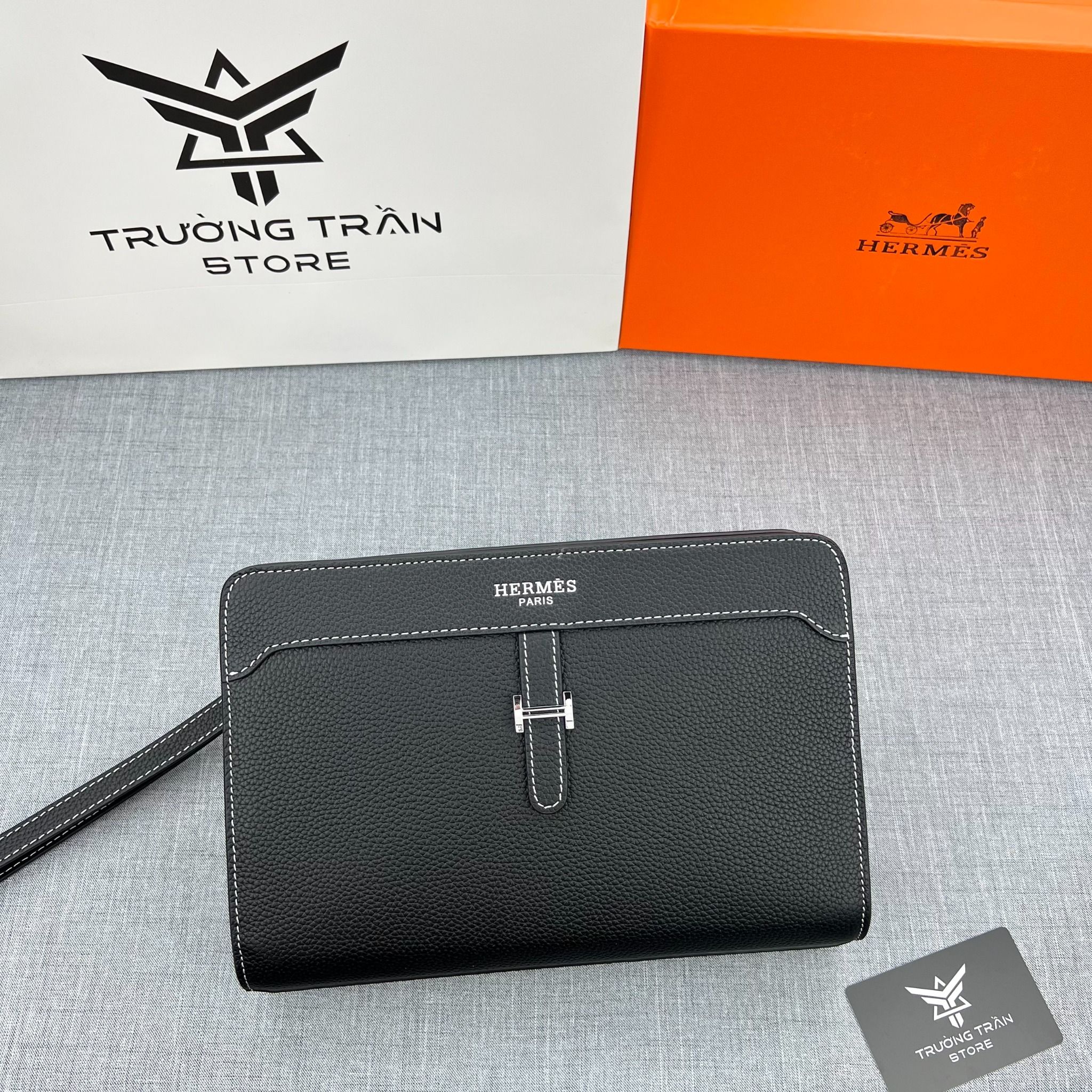 Clutch - Ví Khóa Vân Tay Hermes - Nam - CLTT252