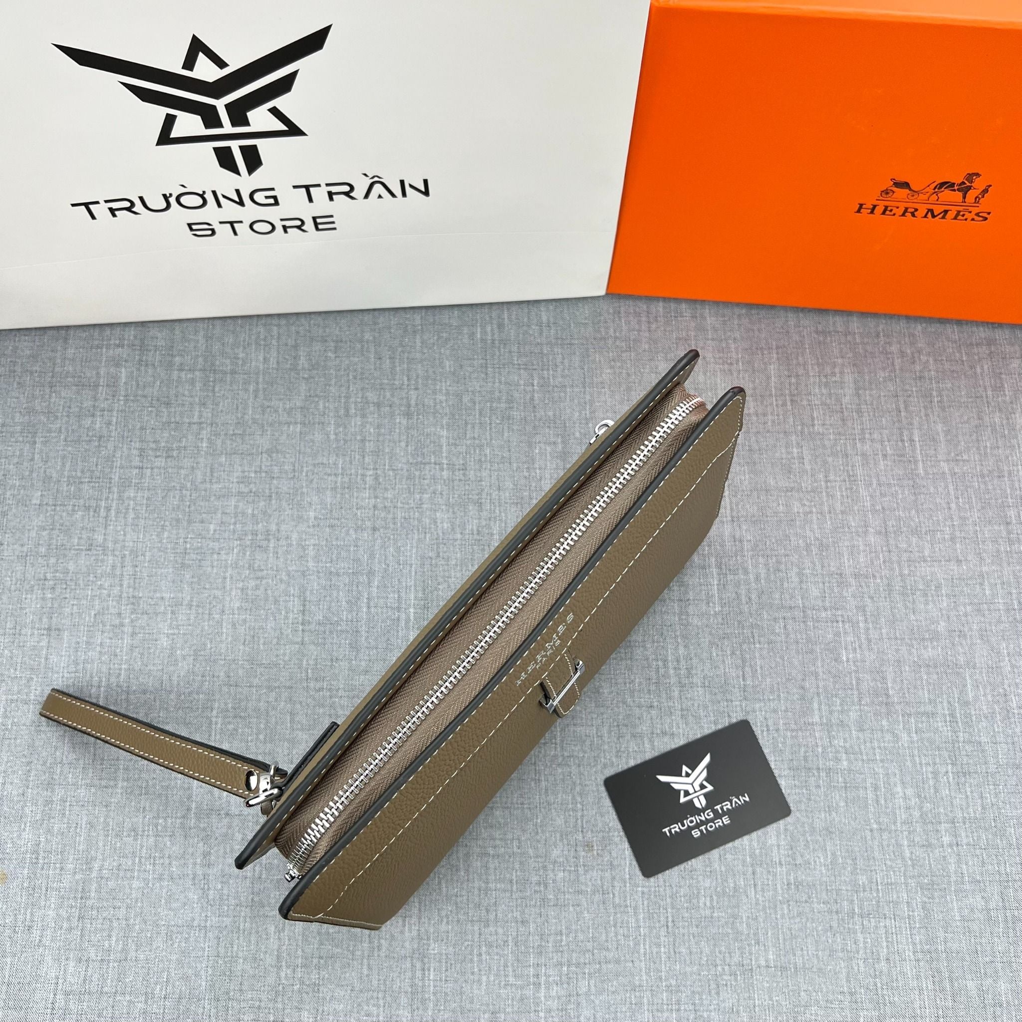 Clutch - Ví Khóa Vân Tay Hermes - Nam - CLTT253