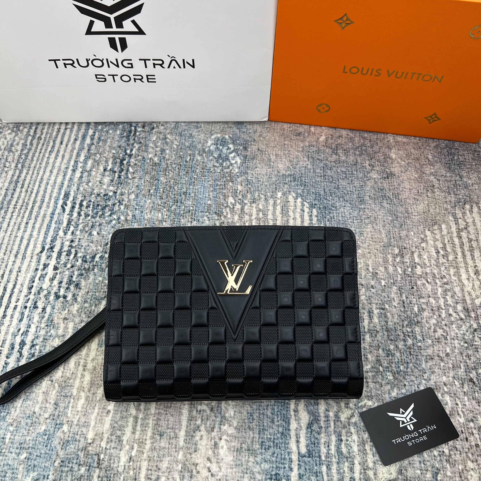 Clutch - Ví Khóa Vân Tay Louis Vuitton - Nam - CLTT221