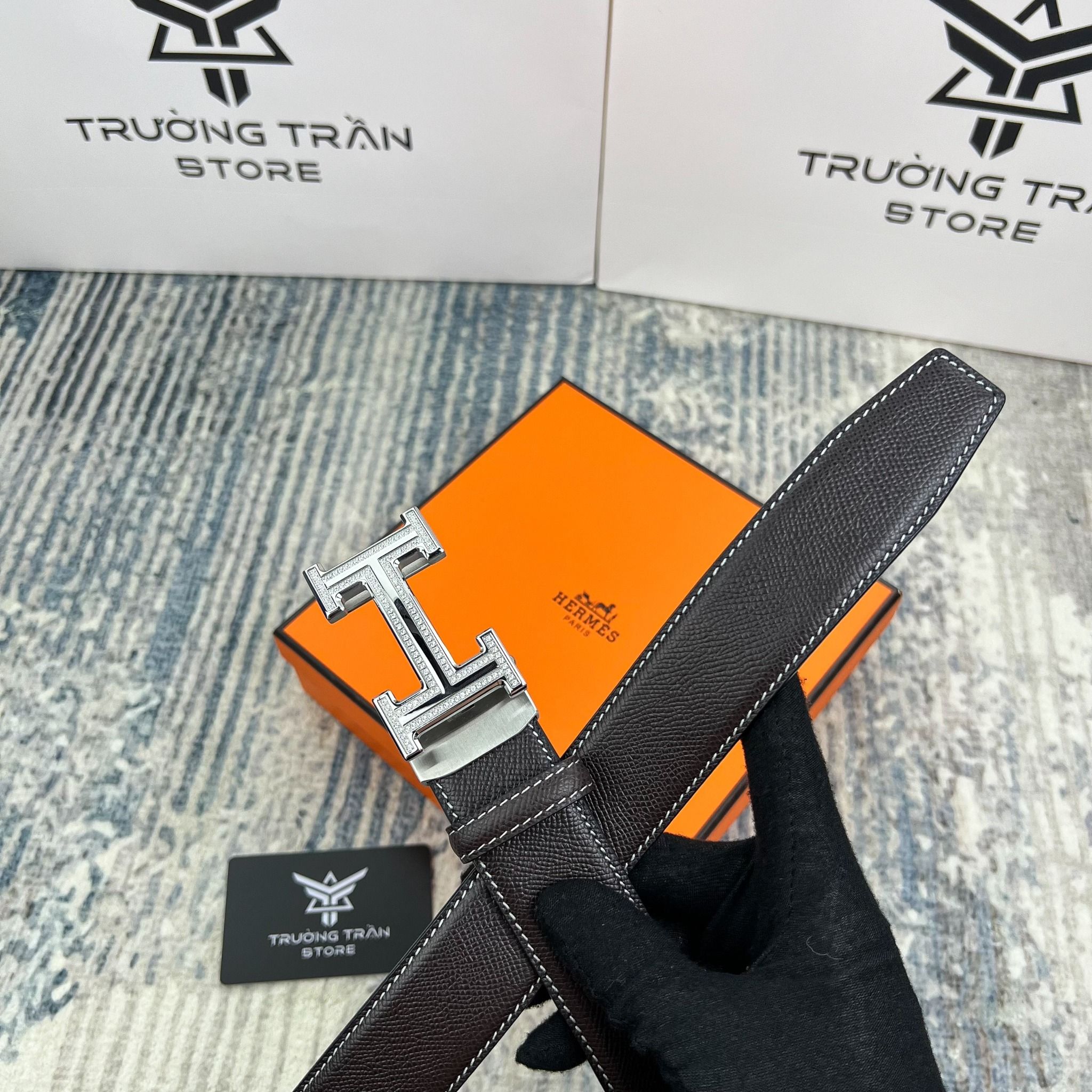 BELT 35 MM - Dây lưng Hermes - Nam - DLTT159