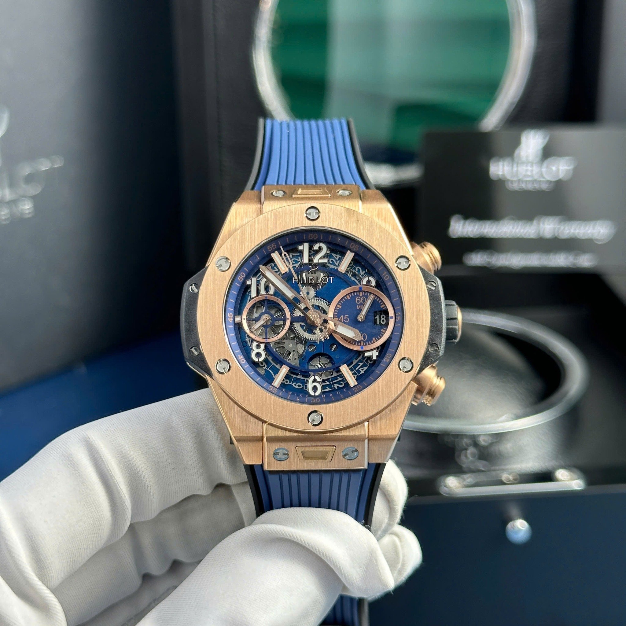 hublot big bang gold blue