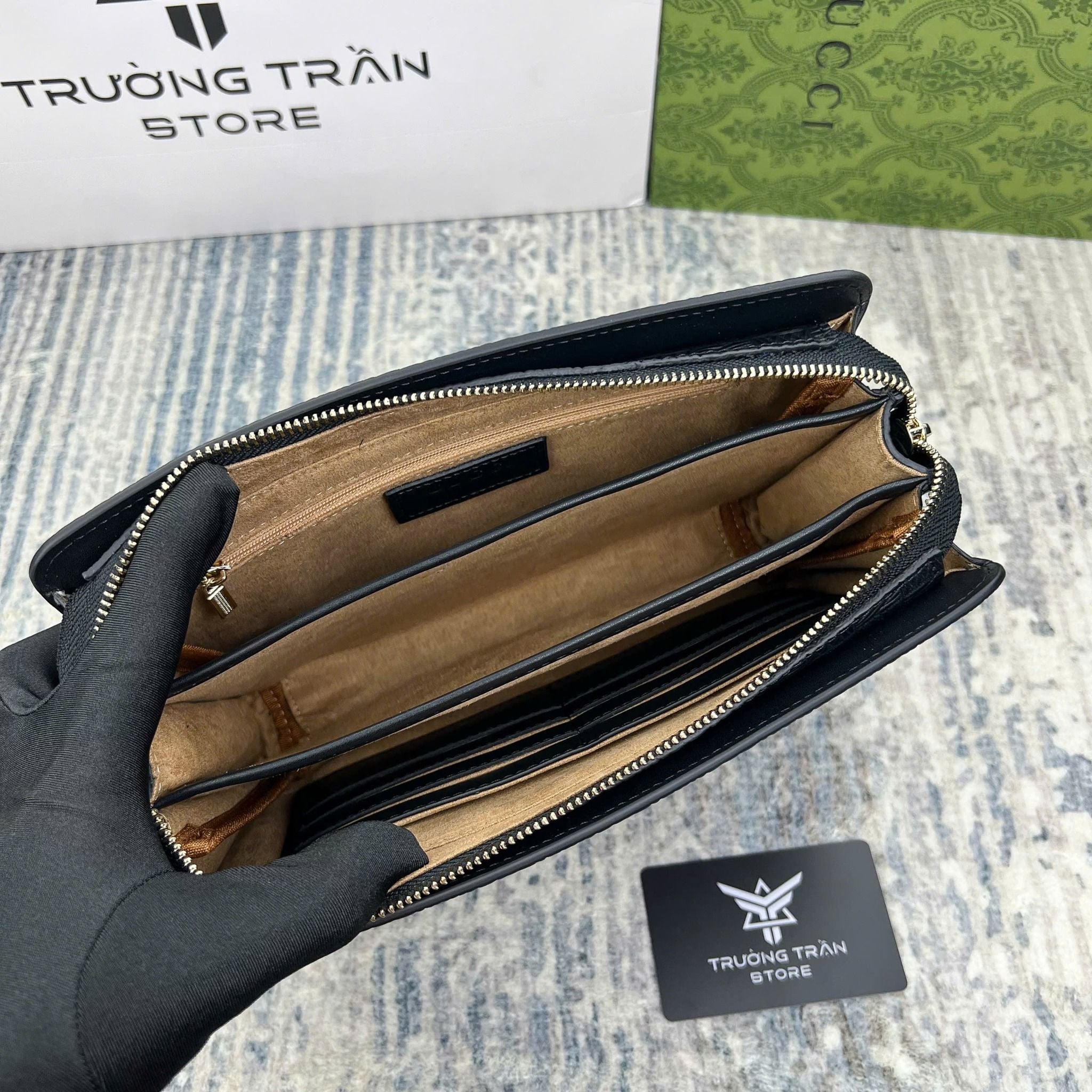 Clutch - Ví Khóa Số Gucci - Nam - CLTT291