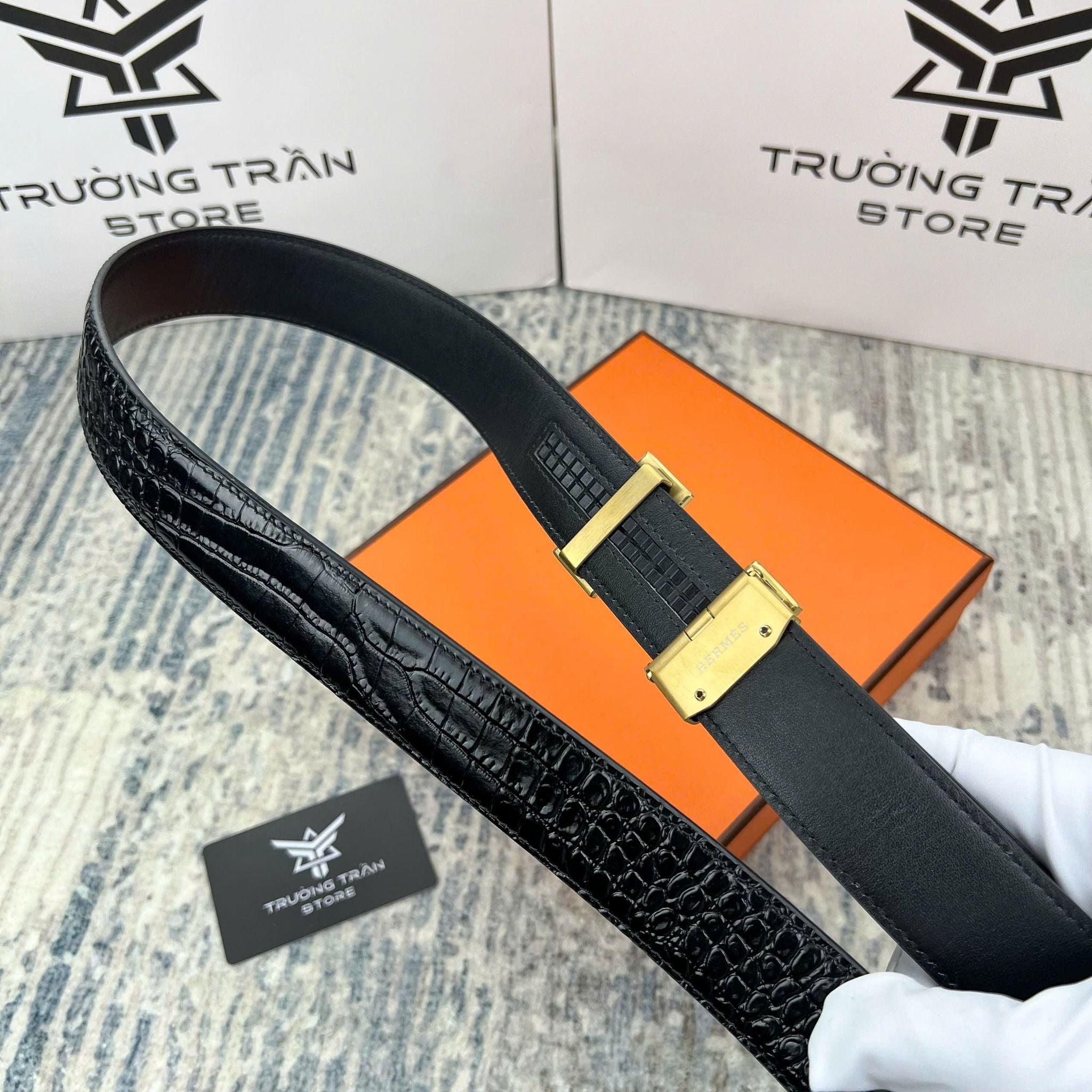 BELT 35 MM - Dây lưng Hermes - Nam - DLTT147