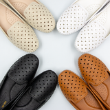  Giày Nữ Búp Bê Da MicroFiber Hoạ Tiết Trái Tim Tomoyo TMW32907 