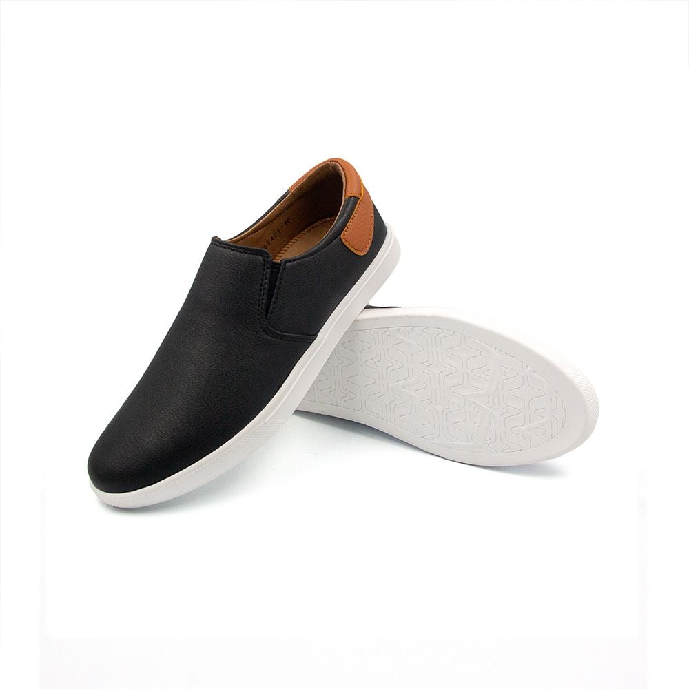  Giày Sneaker Nam Da PU Lót Da Thật TOMOYO TMN05401 - Đen 