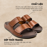  Dép Quai Ngang Nam Da Bò Nappa Cao Cấp Tomoyo TMD30803 