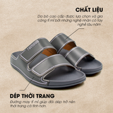  Dép Quai Ngang Nam Da Bò Nappa Cao Cấp Tomoyo TMD30804 