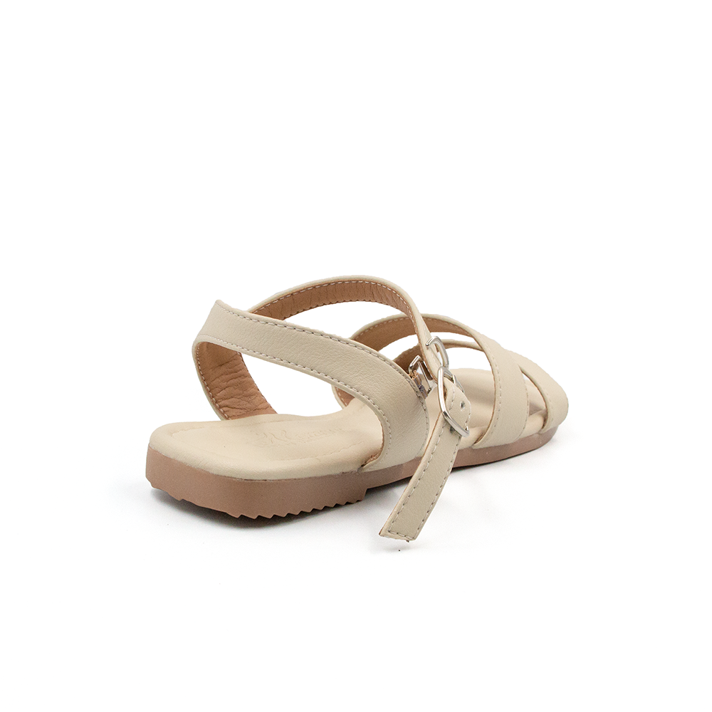  Sandal Nữ Quai Ngang Da Microfiber TOMOYO TMW32609 - Kem 