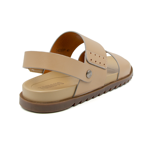  Sandal Tomoyo Da Bò Thật Đế Rãnh Chống Trượt TMS30209 
