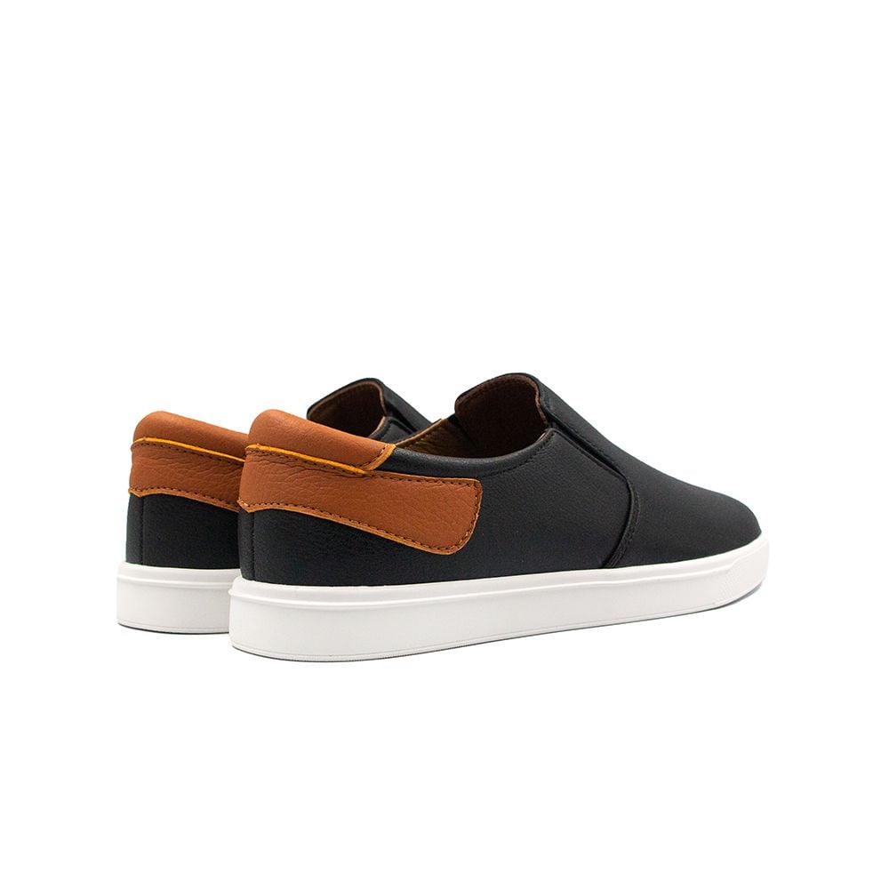  Giày Sneaker Nam Da PU Lót Da Thật TOMOYO TMN05401 - Đen 
