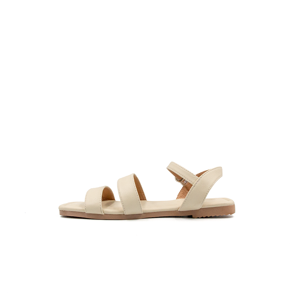  Sandal Nữ Quai Ngang Da Microfiber TOMOYO TMW32609 - Kem 