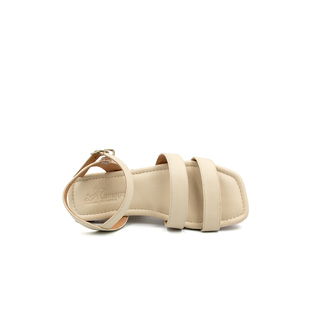  Sandal Nữ Quai Ngang Da Microfiber TOMOYO TMW32609 - Kem 