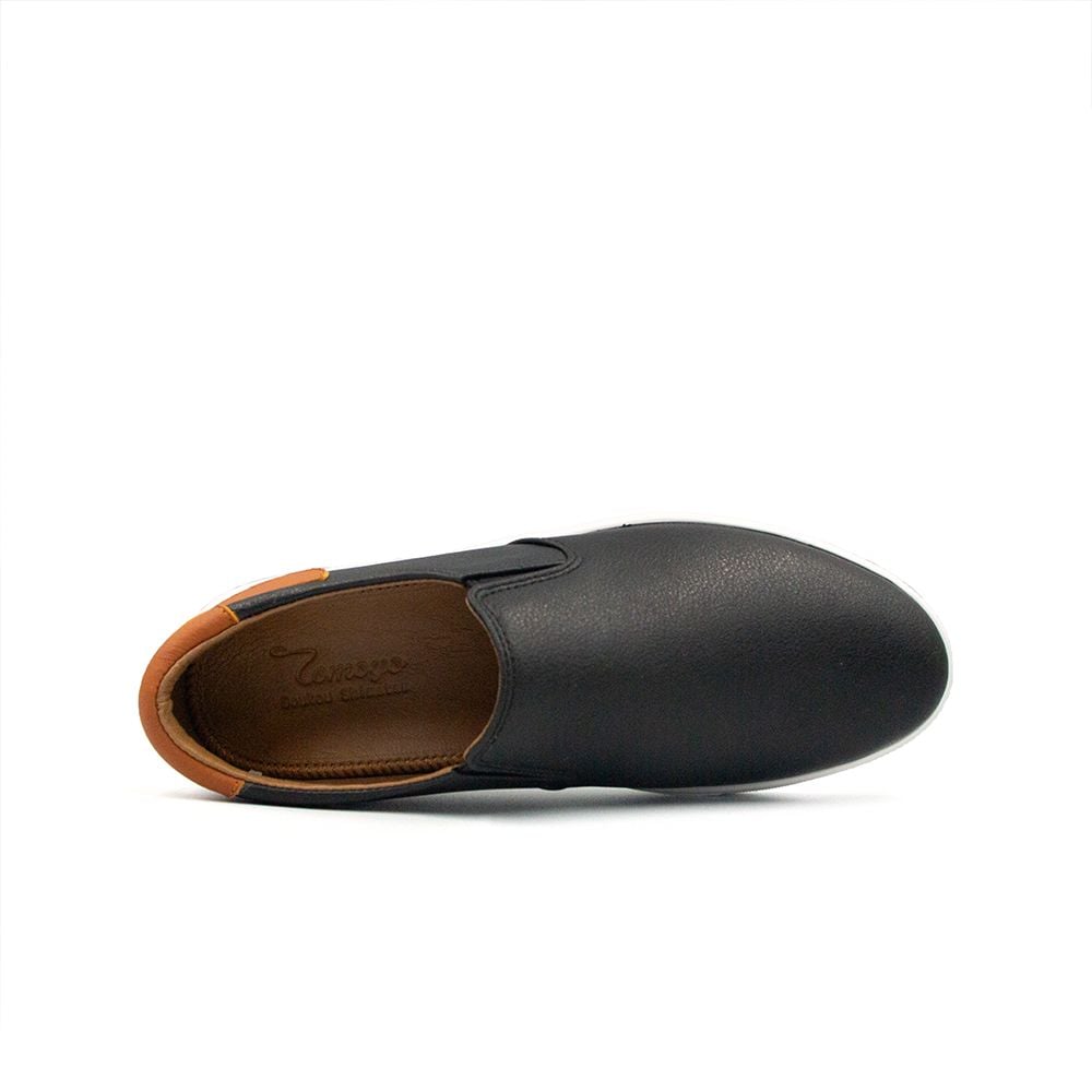  Giày Sneaker Nam Da PU Lót Da Thật TOMOYO TMN05401 - Đen 