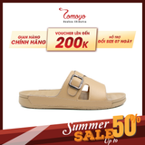  Dép Quai Ngang Nam Da Bò Nappa Cao Cấp Tomoyo TMD30709 
