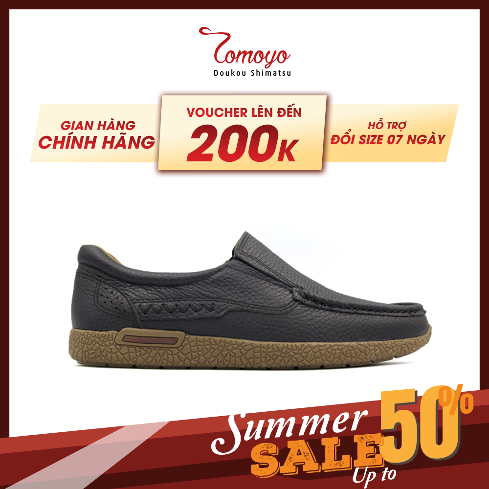  Giày Lười Nam Da Nubuck Tomoyo TMN08001 