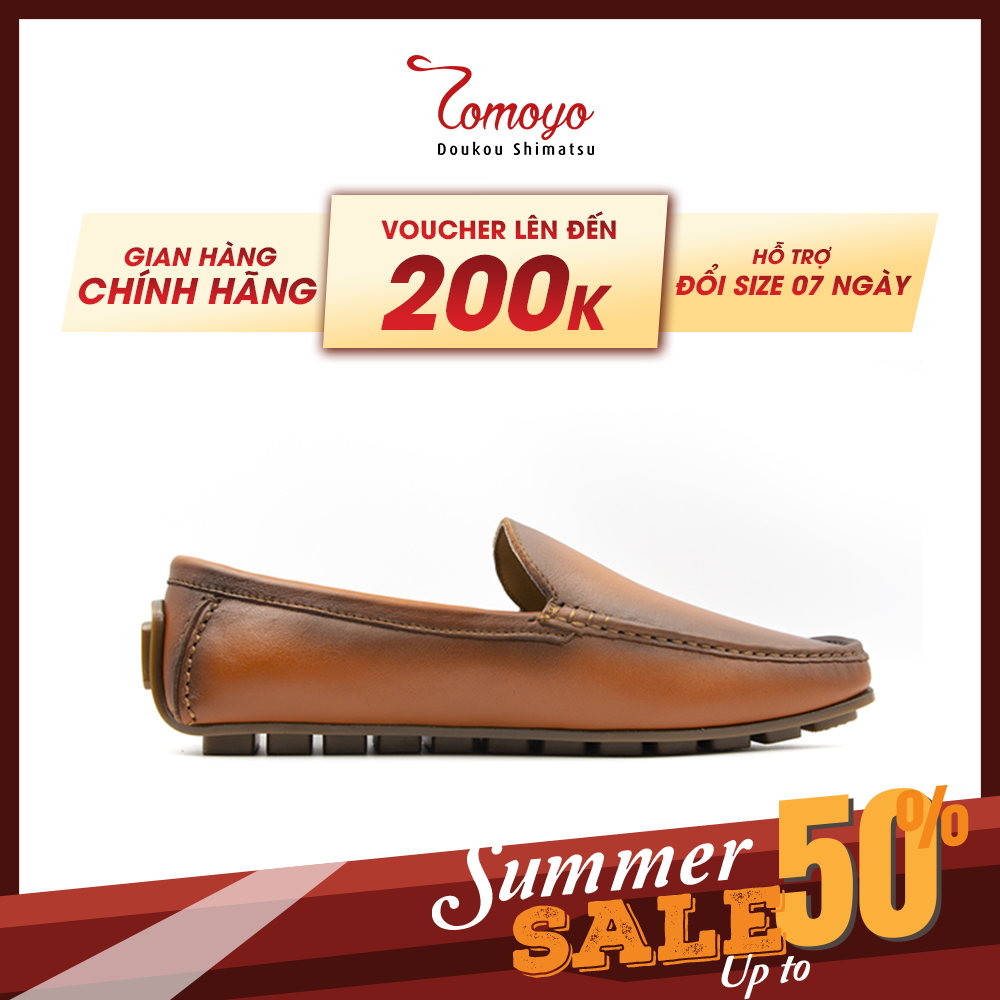  Giày Lười Nam Đế Khắc Rãnh Giảm Chấn Tomoyo TMN60103 