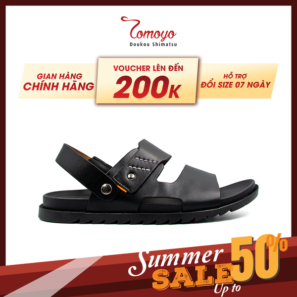  Sandal Tomoyo Da Bò Thật Đế Rãnh Chống Trượt TMS30201 