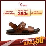  Sandal Tomoyo Da Bò Thật Đế Rãnh Chống Trượt TMS30103 