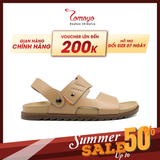  Sandal Tomoyo Da Bò Thật Đế Rãnh Chống Trượt TMS30109 
