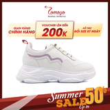  Giày Sneaker Đế Cao 7cm Da Microfiber Siêu Nhẹ Tomoyo TMW31407 