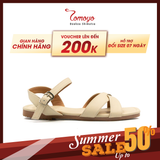  Sandal Dép Nữ Quai Chéo Da Microfiber TMW32709 