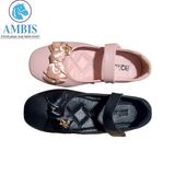  Giày búp bê nơ gắn khóa AMBQ_423_HOG 