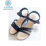  Dép sandal nữ 5cm DPW068188_DEN 