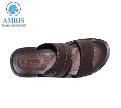  Dép da nam Bitas DUM.114_NAU_42 