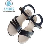  Dép sandal nữ 5cm DPW068188_DEN 