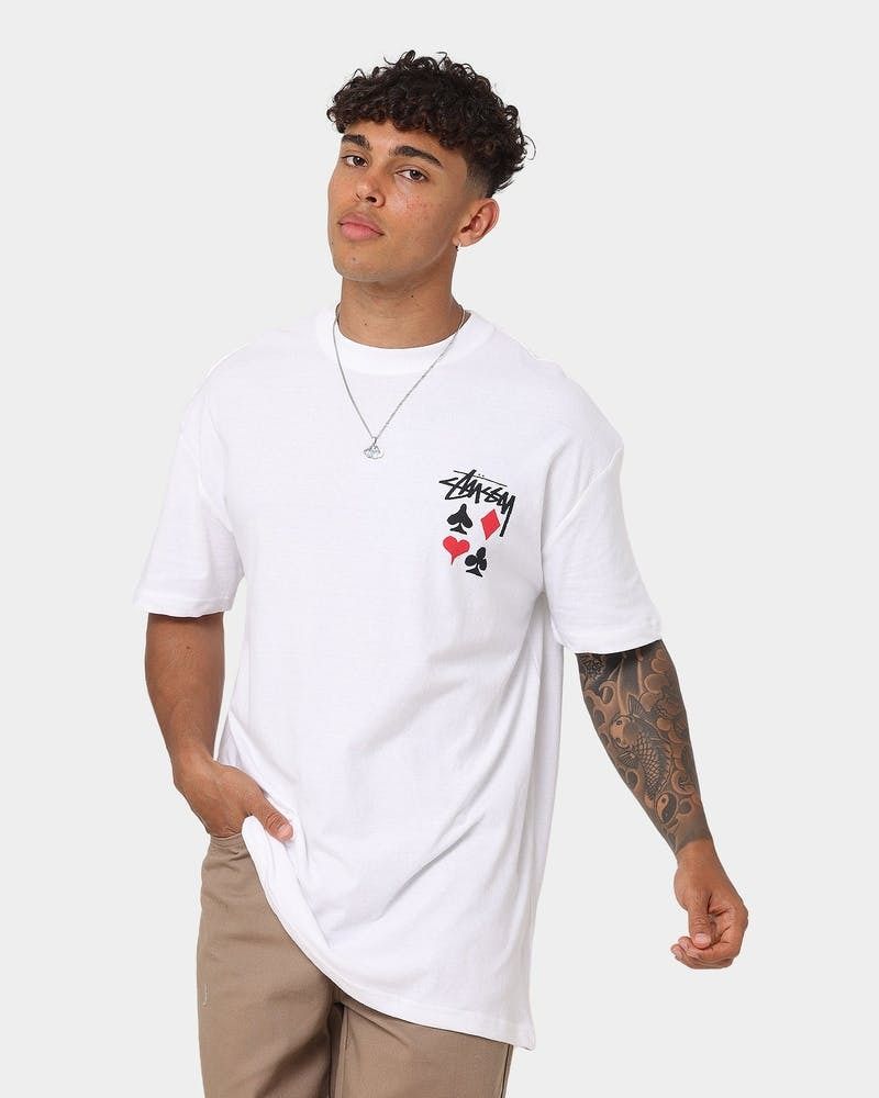  1145 - HÀNG CHÍNH HÃNG - ÁO THUN STUSSY -  STUSSY FULL DECK 2 - WHITE 