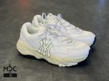  0294 - HÀNG CHÍNH HÃNG - GIÀY SNEAKER MLB CHUNKY LITE -  New York Đế Ngà màu White - Code: 3ASHC3S1N (9) 