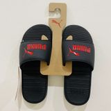  0419 - HÀNG CHÍNH HÃNG - DÉP PUMA COOL CAT ĐEN ĐỎ - *BLACK/RED LOGO* - Code: 371023 02 