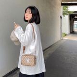  0430 - HÀNG CHÍNH HÃNG - TÚI MLB ĐEO CHÉO Monogram (Mini) Cross Bag New York Yankees *Beige* - Code: 32BGDM111-50B 