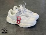  0293 - HÀNG CHÍNH HÃNG - GIÀY SNEAKER MLB CHUNKY LITE -  Logo B đỏ màu White - Code: 3ASHC3S1N (8) 