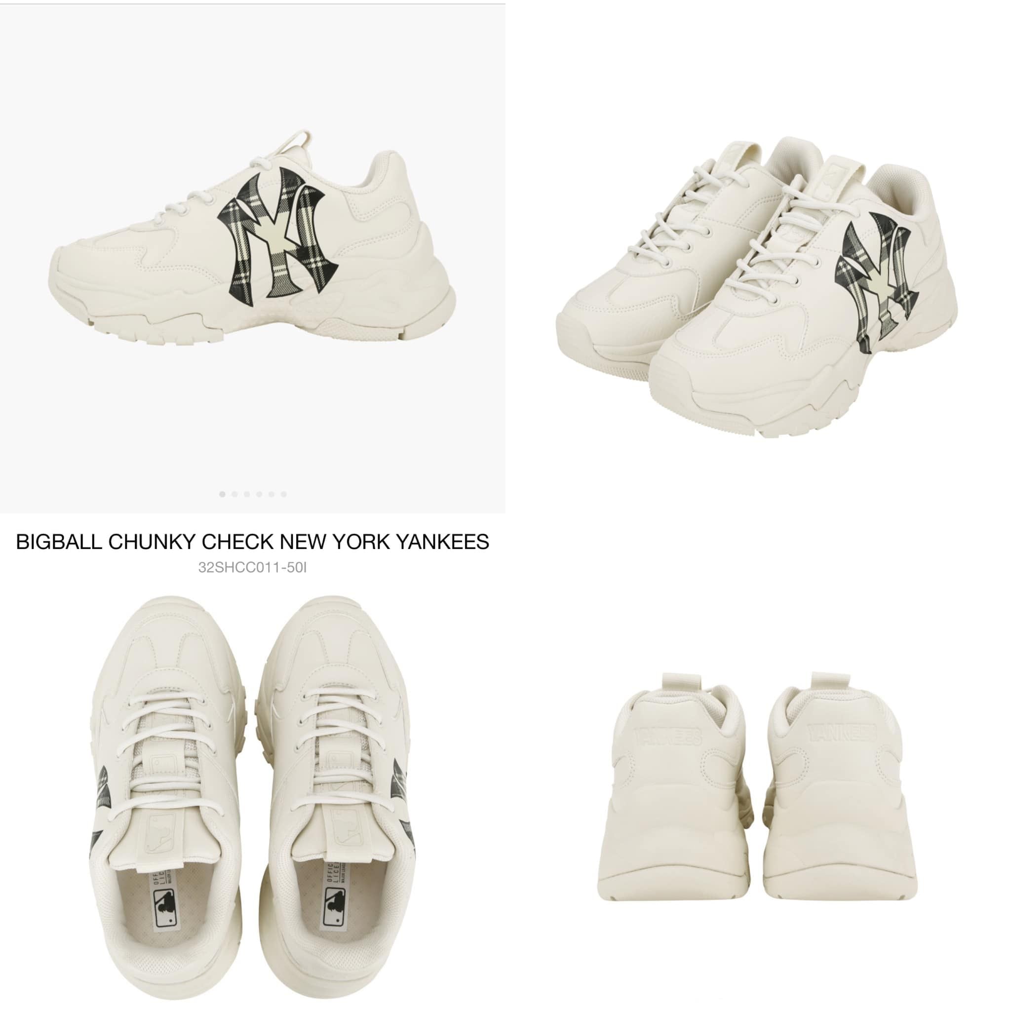  0227 - HÀNG CHÍNH HÃNG - GIÀY SNEAKER MLB BIG BALL CHUNKY - CARO - *BURBERRY* - 2022** - Code: 32SHCC011-50I 