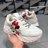  0161 - HÀNG CHÍNH HÃNG - GIÀY SNEAKER MLB CHUNKY MICKEY NẰM - MINNIE IVORY - *MICKEY LOGO* - 2021** - Code: 32SHCF011-43I 