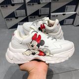  0113 - HÀNG CHÍNH HÃNG - GIÀY SNEAKER MLB CHUNKY MICKEY NẰM - MINNIE IVORY - *MICKEY LOGO* - 2021** - Code: 32SHCF011-43I 