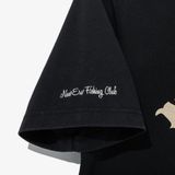  0442 - HÀNG CHÍNH HÃNG - ÁO THUN NEW ERA - NEFC XƯƠNG CÁ *ĐEN CHỮ TAN* - Code: 13086512 