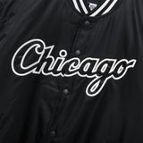  2677 - HÀNG CHÍNH HÃNG - ÁO KHOÁC BOMBER PHAO NEW ERA CHICAGO - BLACK - CODE: 14397917 