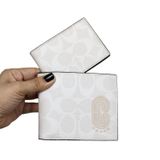  1759 - HÀNG CHÍNH HÃNG - Ví Coach Ngắn *Trắng* Logo C 850K *2024 