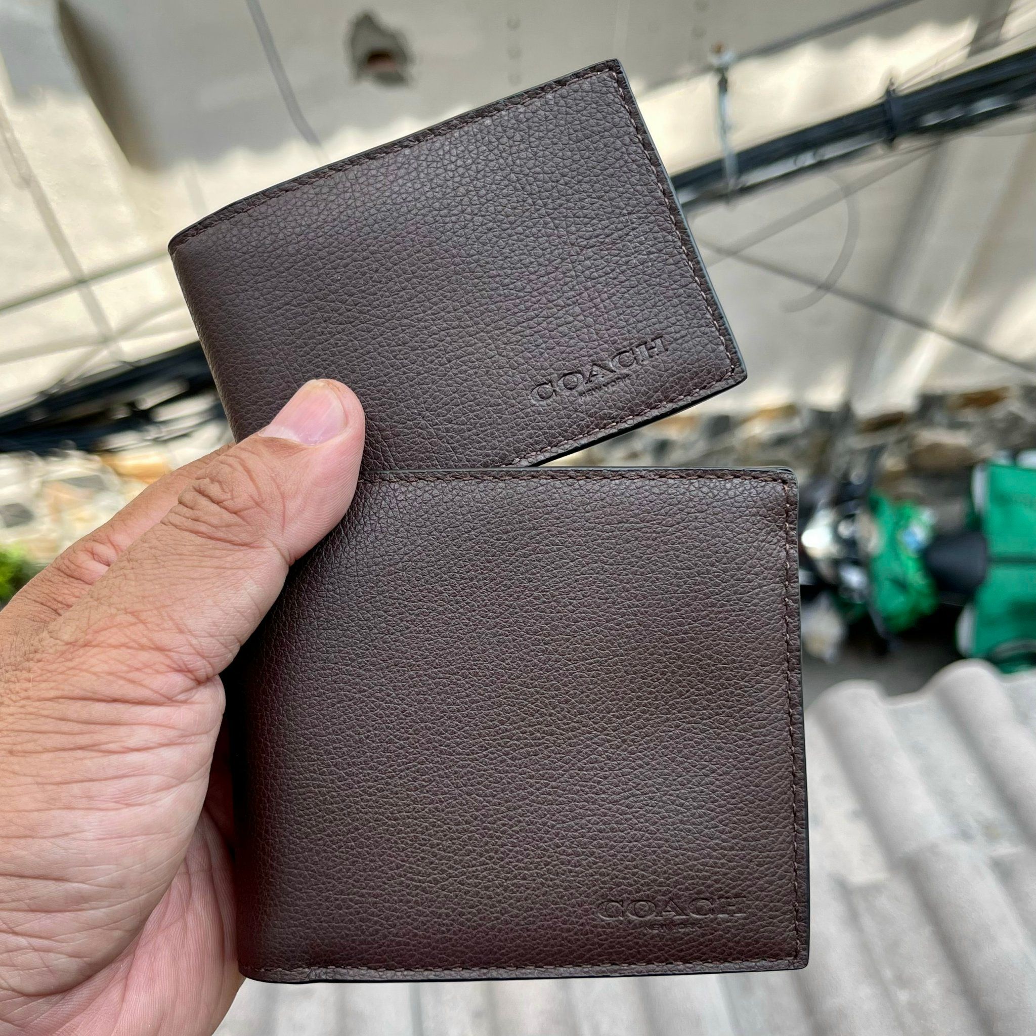  03966 - HÀNG CHÍNH HÃNG - VÍ COACH Nam NGẮN 850K - 3 in 1 