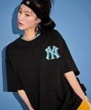  0875 - HÀNG CHÍNH HÃNG - ÁO THUN MLB - YANKEES *ĐEN (MỎNG)* 